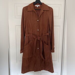 Elizabeth & James Whitley Suede trench jacket